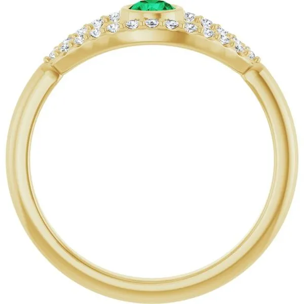 Accented Evil Eye Ring Image 2 Henry B. Ball Jewelers Canton, OH