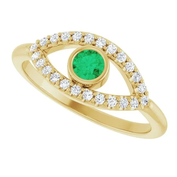 Accented Evil Eye Ring Image 5 Cherry Street Jewelers Tulsa, OK