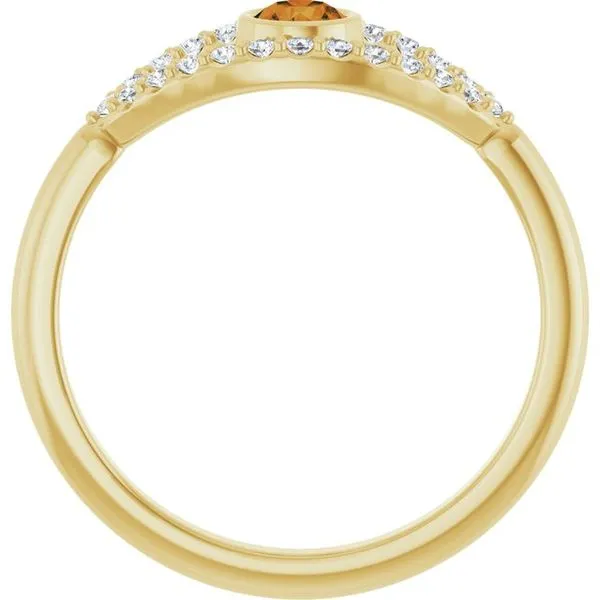 Accented Evil Eye Ring Image 2 Rick's Jewelers California, MD