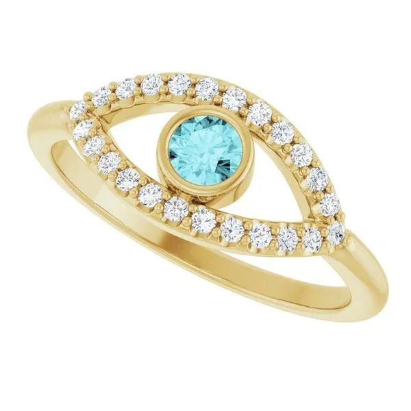 Accented Evil Eye Ring Image 5 Cherry Street Jewelers Tulsa, OK