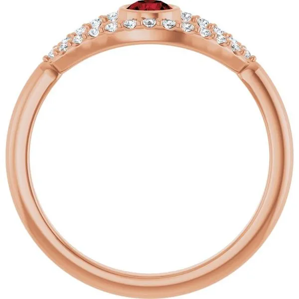 Accented Evil Eye Ring Image 2 Henry B. Ball Jewelers Canton, OH