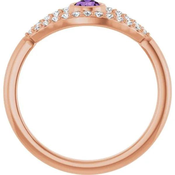 Accented Evil Eye Ring Image 2 Henry B. Ball Jewelers Canton, OH