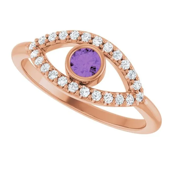 Accented Evil Eye Ring Image 5 Holly's Jewelry Mountain Home, AR