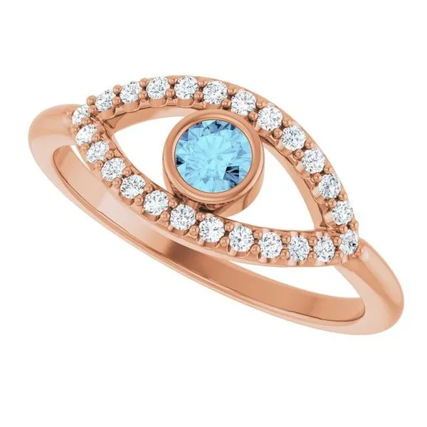 Accented Evil Eye Ring Image 5 Cherry Street Jewelers Tulsa, OK