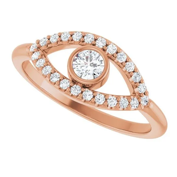 Accented Evil Eye Ring Image 5 Long Jewelers Chesapeake, VA