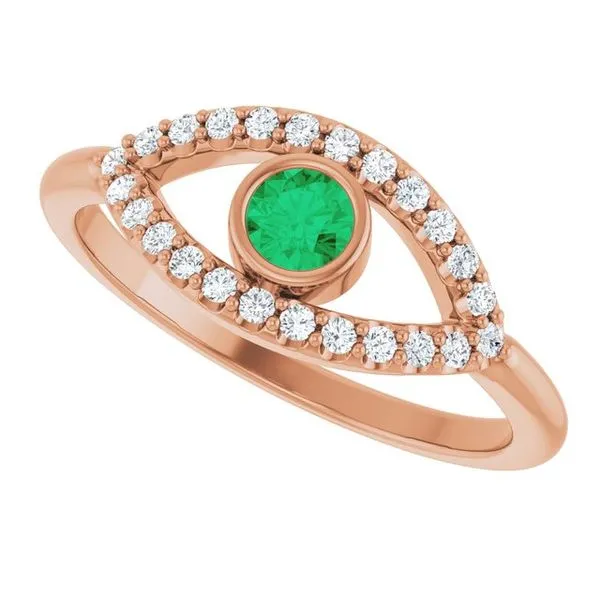 Accented Evil Eye Ring Image 5 Bauble Patch Jewelers Comstock Park, MI