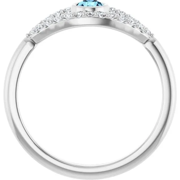 Accented Evil Eye Ring Image 2 Holly's Jewelry Mountain Home, AR