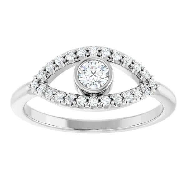 Accented Evil Eye Ring Image 3 Cherry Street Jewelers Tulsa, OK