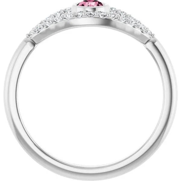 Accented Evil Eye Ring Image 2 Henry B. Ball Jewelers Canton, OH