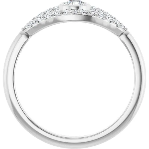 Accented Evil Eye Ring Image 2 Linwood Custom Jewelers Linwood, NJ