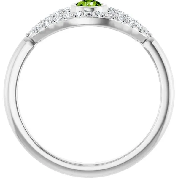 Accented Evil Eye Ring Image 2 Henry B. Ball Jewelers Canton, OH