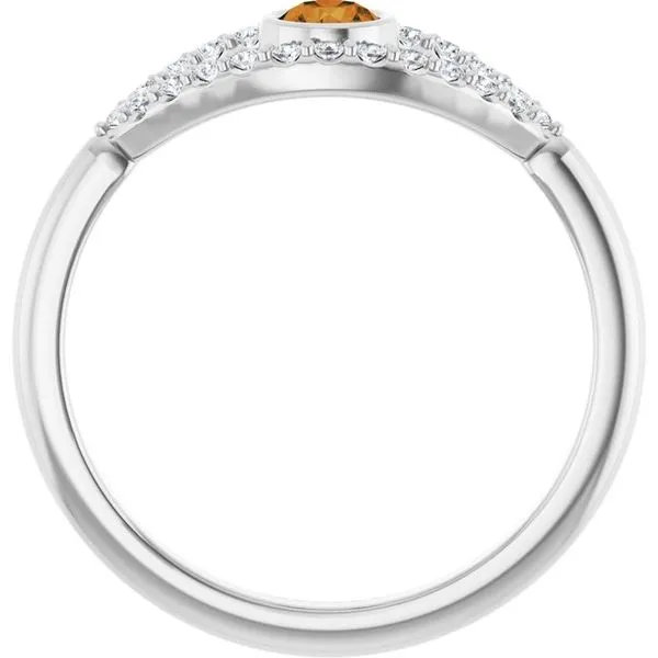 Accented Evil Eye Ring Image 2 D'Errico Jewelry Scarsdale, NY