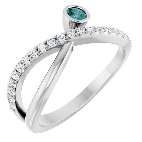 Criss-Cross Bezel-Set Ring Holly's Jewelry Mountain Home, AR