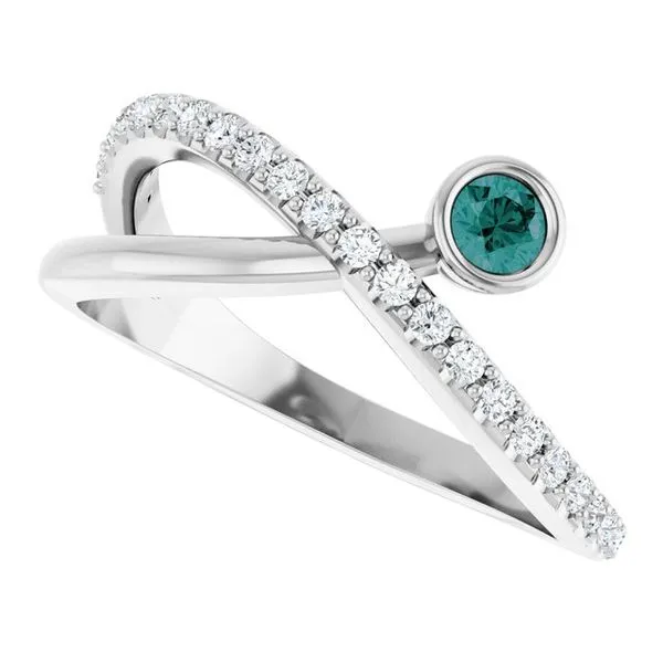 Criss-Cross Bezel-Set Ring Image 5 Holly's Jewelry Mountain Home, AR