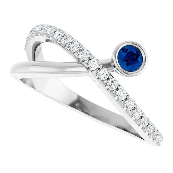 Criss-Cross Bezel-Set Ring Image 5 Holly's Jewelry Mountain Home, AR