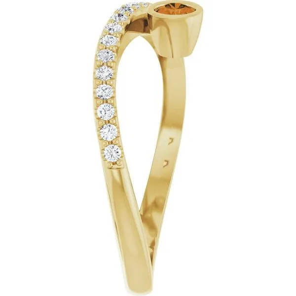 Criss-Cross Bezel-Set Ring Image 4 Holly's Jewelry Mountain Home, AR