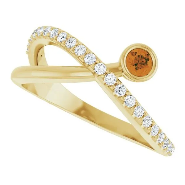 Criss-Cross Bezel-Set Ring Image 5 Holly's Jewelry Mountain Home, AR