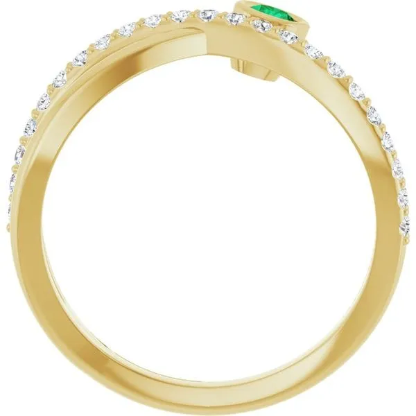 Criss-Cross Bezel-Set Ring Image 2 Holly's Jewelry Mountain Home, AR