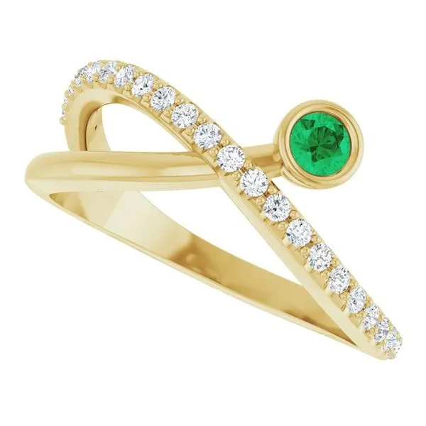 Criss-Cross Bezel-Set Ring Image 5 Holly's Jewelry Mountain Home, AR