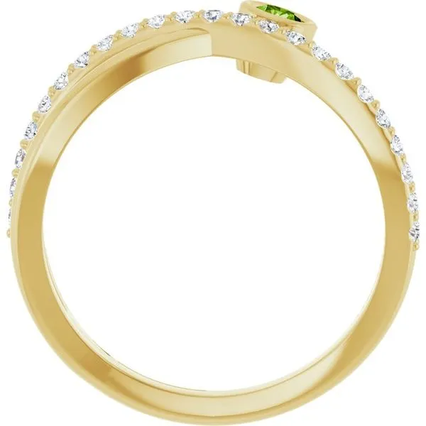 Criss-Cross Bezel-Set Ring Image 2 Holly's Jewelry Mountain Home, AR