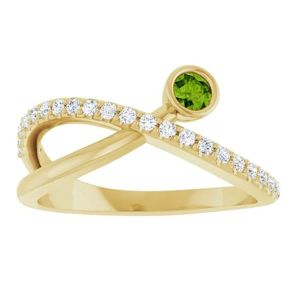 Criss-Cross Bezel-Set Ring Image 3 Holly's Jewelry Mountain Home, AR