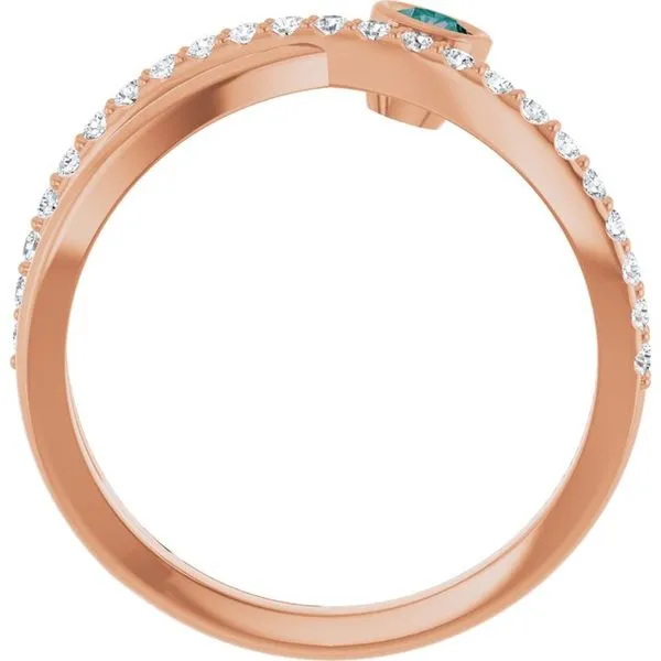 Criss-Cross Bezel-Set Ring Image 2 Holly's Jewelry Mountain Home, AR