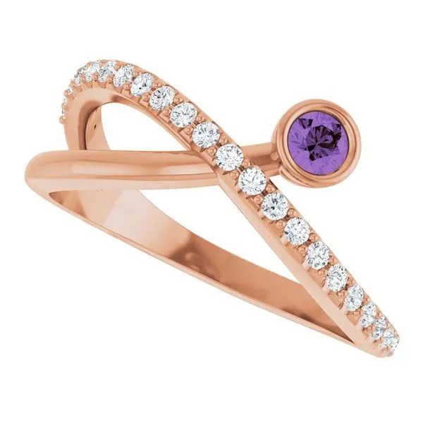 Criss-Cross Bezel-Set Ring Image 5 Holly's Jewelry Mountain Home, AR