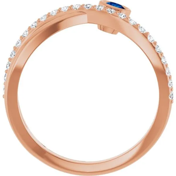 Criss-Cross Bezel-Set Ring Image 2 Holly's Jewelry Mountain Home, AR