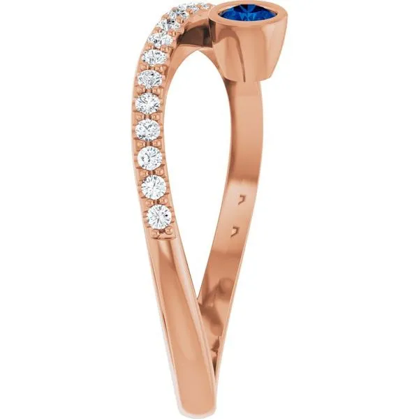 Criss-Cross Bezel-Set Ring Image 4 Holly's Jewelry Mountain Home, AR