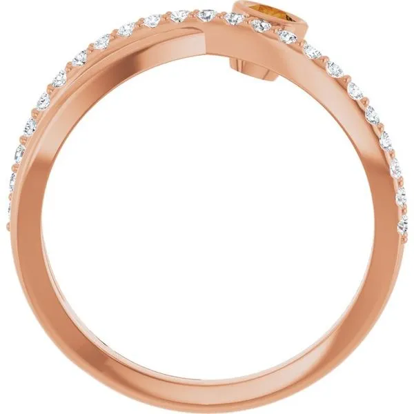 Criss-Cross Bezel-Set Ring Image 2 Holly's Jewelry Mountain Home, AR