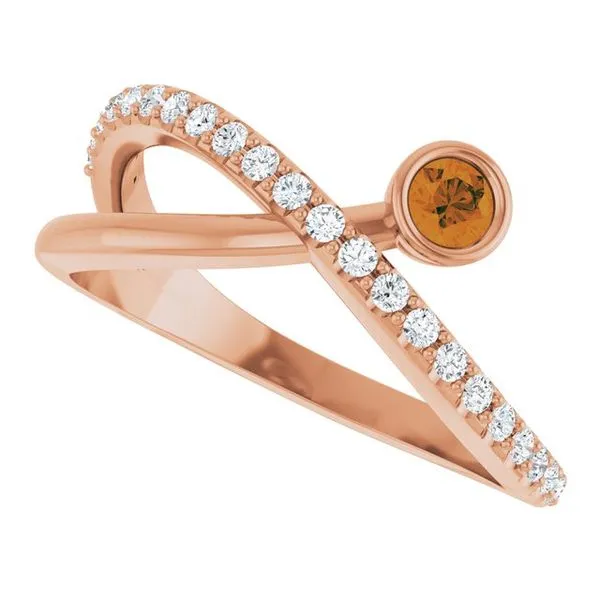 Criss-Cross Bezel-Set Ring Image 5 Holly's Jewelry Mountain Home, AR