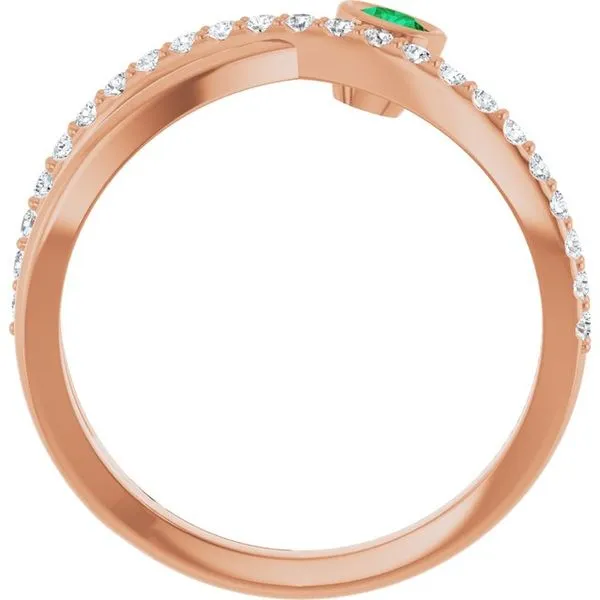 Criss-Cross Bezel-Set Ring Image 2 Holly's Jewelry Mountain Home, AR