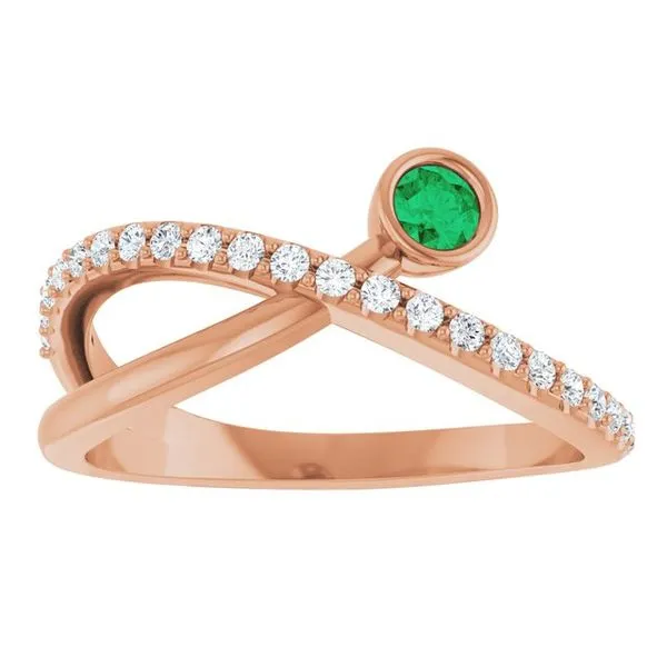 Criss-Cross Bezel-Set Ring Image 3 Holly's Jewelry Mountain Home, AR