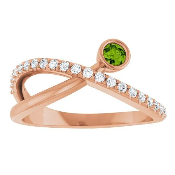 Criss-Cross Bezel-Set Ring Image 3 Holly's Jewelry Mountain Home, AR