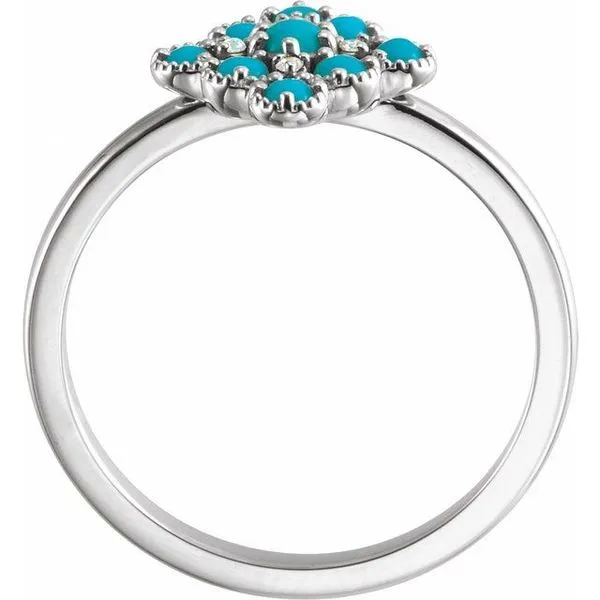 Geometric Cluster Ring Image 2 Henry B. Ball Jewelers Canton, OH