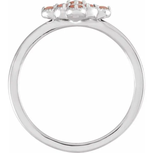 Geometric Cluster Ring Image 2 Henry B. Ball Jewelers Canton, OH