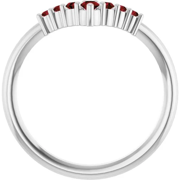 Graduated V Ring Image 2 Henry B. Ball Jewelers Canton, OH