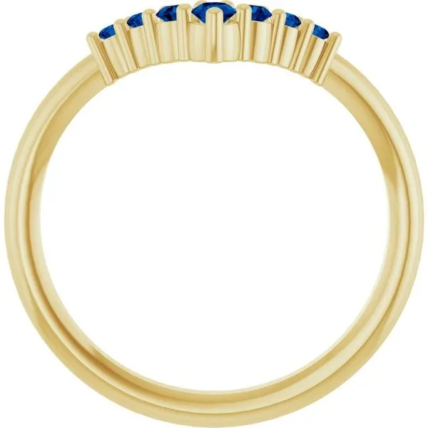 Graduated V Ring Image 2 Henry B. Ball Jewelers Canton, OH