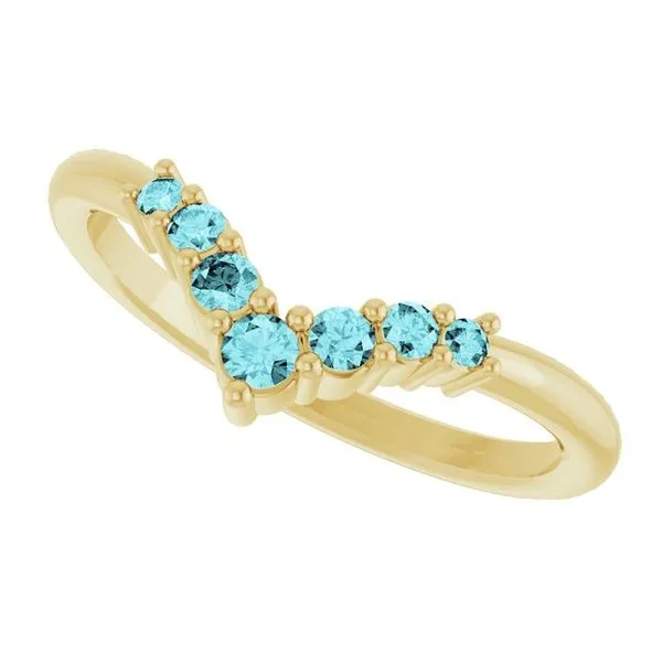 Graduated V Ring Image 5 Henry B. Ball Jewelers Canton, OH