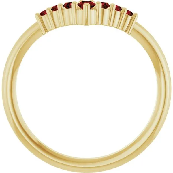 Graduated V Ring Image 2 Smith Jewelers Franklin, VA