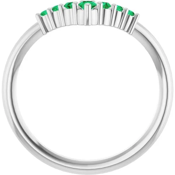 Graduated V Ring Image 2 Henry B. Ball Jewelers Canton, OH