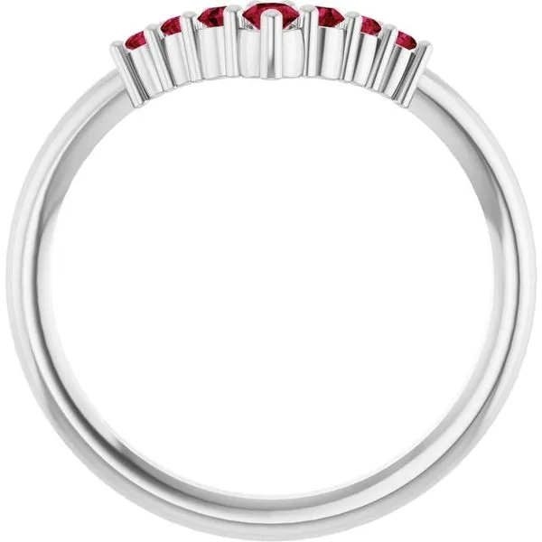 Graduated V Ring Image 2 Henry B. Ball Jewelers Canton, OH