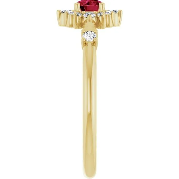 Halo-Style Ring Image 4 Hopman Jewelers Elkhart, IN