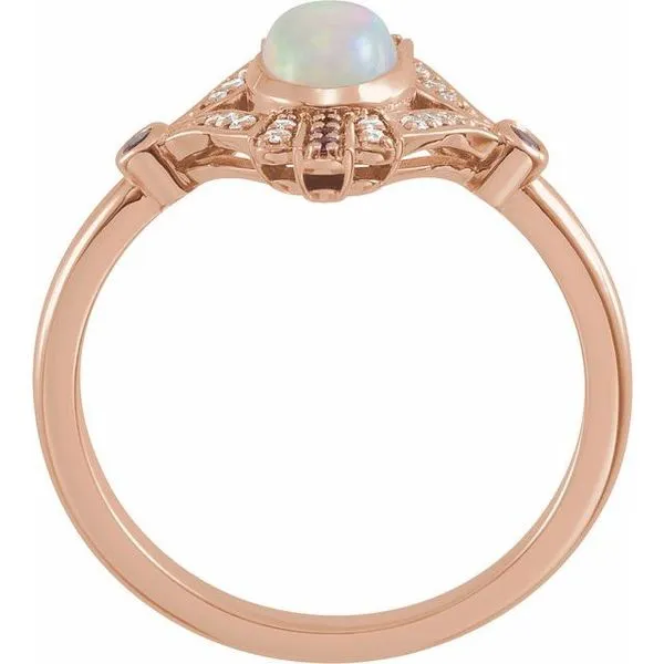 Accented Cabochon Ring Image 2 Cherry Street Jewelers Tulsa, OK