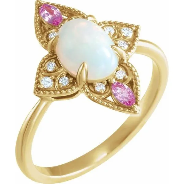 Vintage-Inspired Cabochon Ring Hart's Jewelers Grants Pass, OR