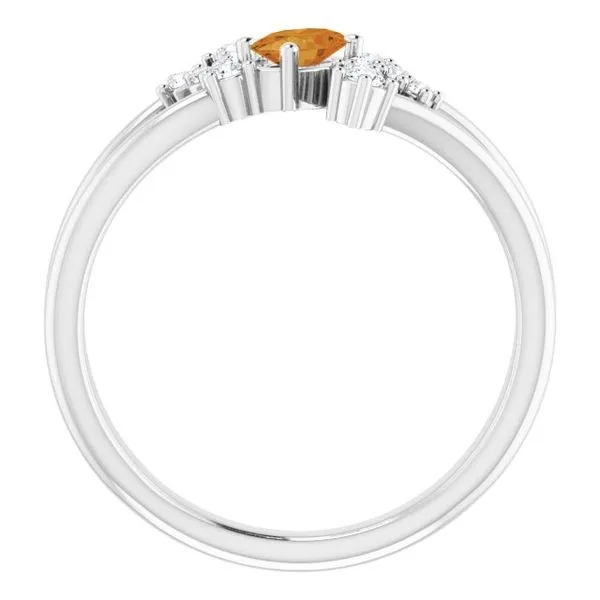 Accented Bypass Ring Image 2 Hart's Jewelers Grants Pass, OR