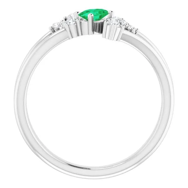 Accented Bypass Ring Image 2 Hart's Jewelers Grants Pass, OR