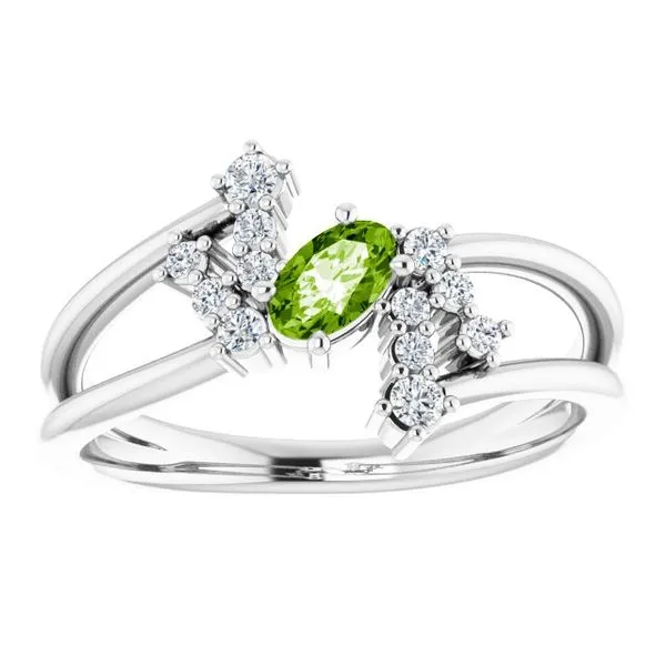 Accented Bypass Ring Image 3 Hart's Jewelers Grants Pass, OR