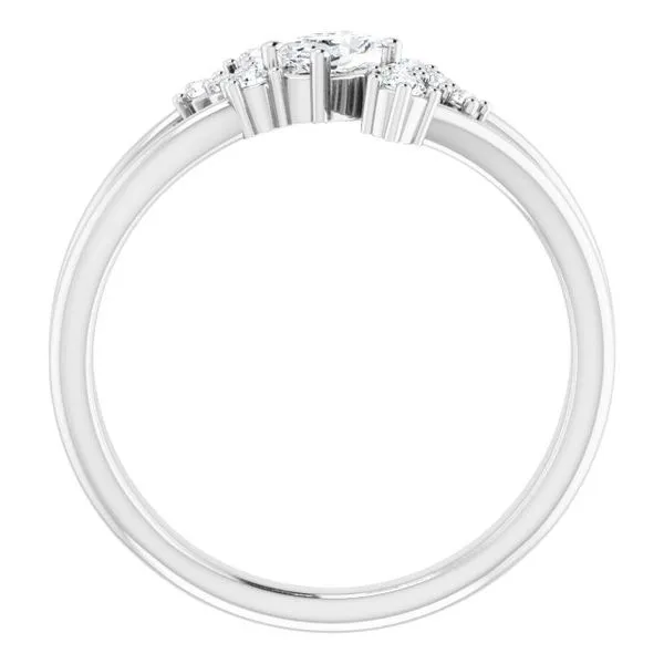 Accented Bypass Ring Image 2 Henry B. Ball Jewelers Canton, OH