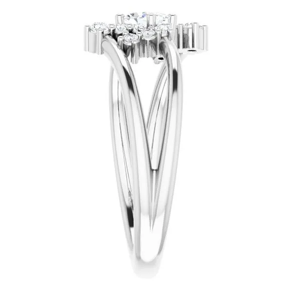 Accented Bypass Ring Image 4 Henry B. Ball Jewelers Canton, OH